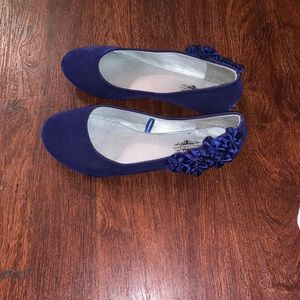 Royal blue flats